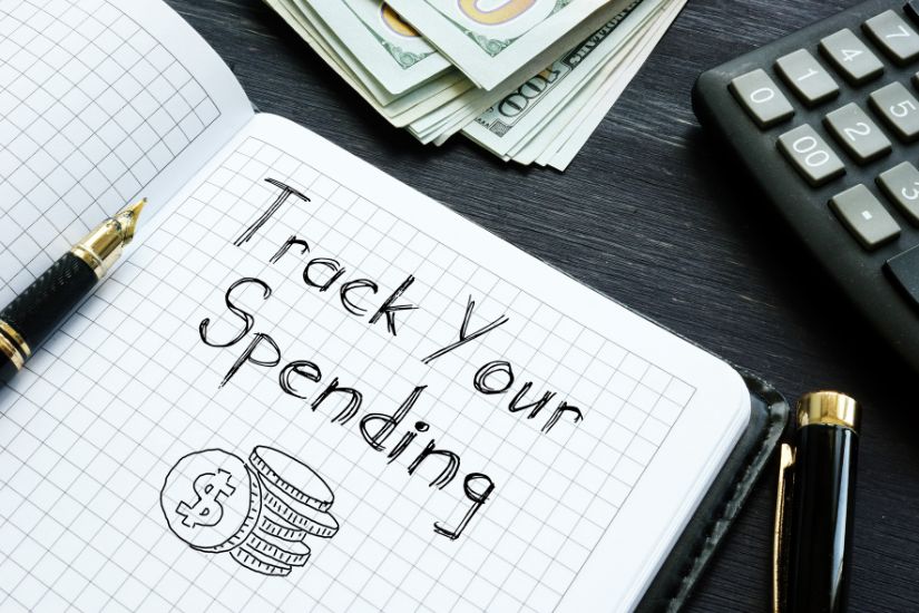 Track your money. A written expense tracker.
