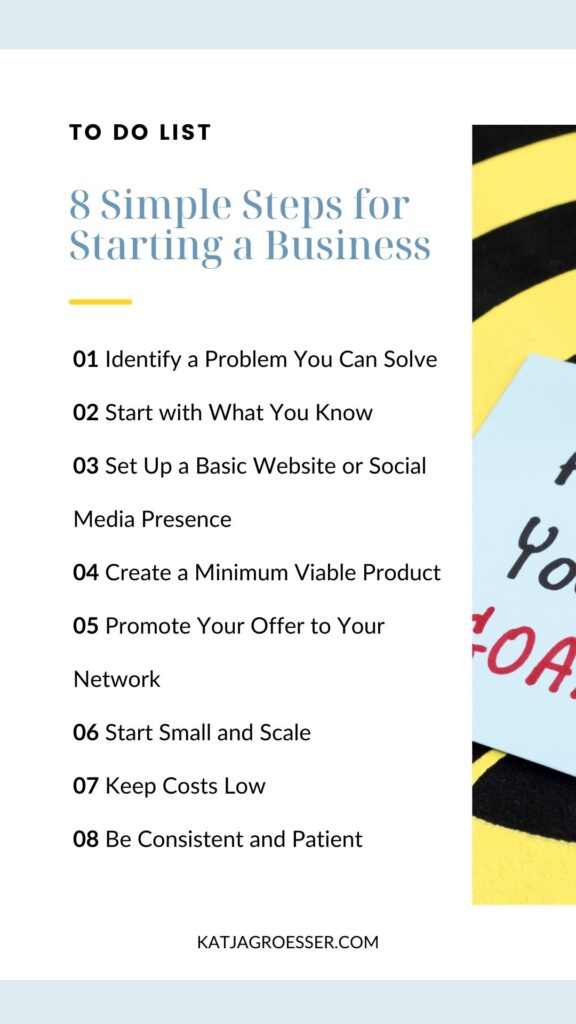 Starting a Business and Make Money Online: Your Ultimate Guide. Checklist of the 8 steps